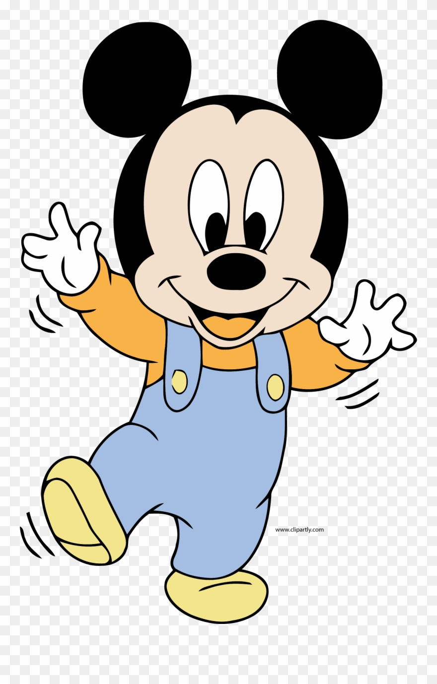 Disney Baby Mickey Balance Clipart Png - Dibujos De Mickey Mouse Transparent Png