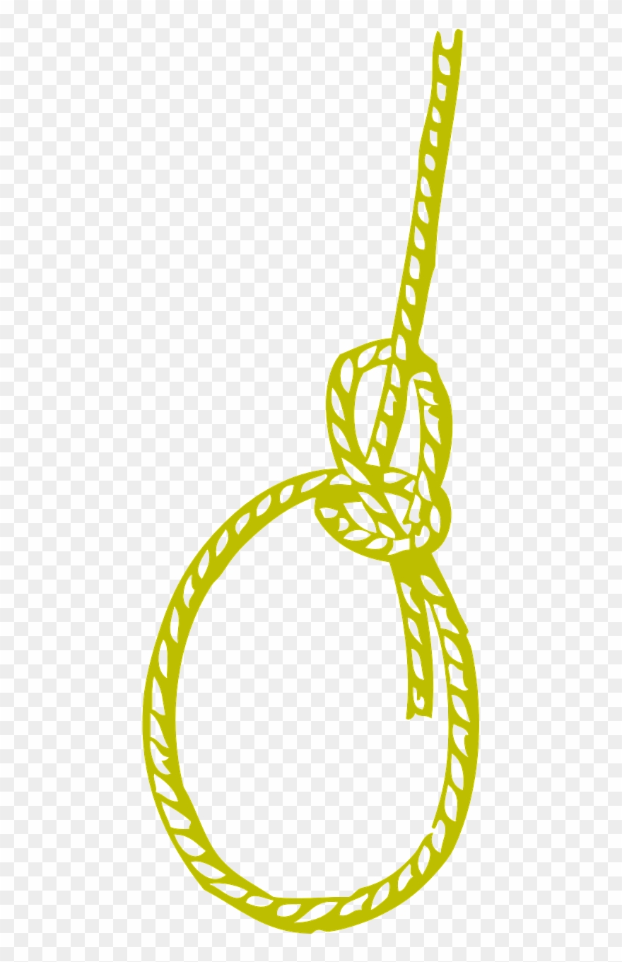 Boat, Knot, Yellow, Rope, Cleat Hitch, Marine - Cartoon Rope Knot Png Clipart