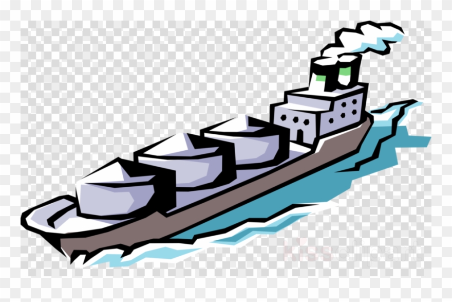 Cartoon Clipart Cargo Ship Clip Art - Cartoon - Png Download