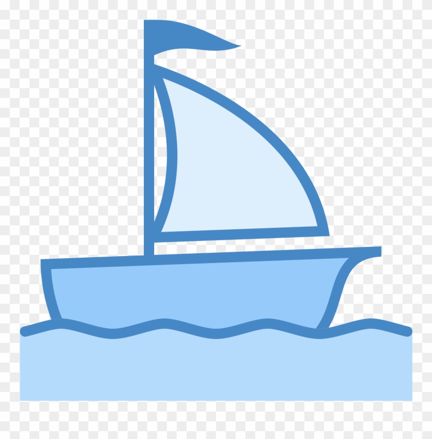 Sailing Ship Icon - Sail Boat Clip Art - Png Download