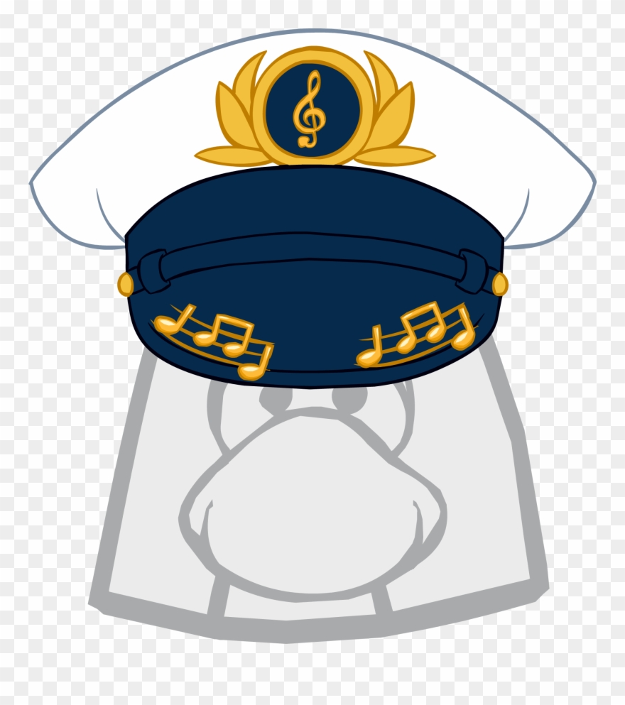 Cruise Captain Hat - Club Penguin The Right Clipart