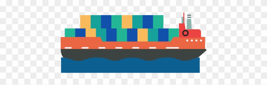 Large Tonnage Vessels And Worldwide Network Partner - Container Ship Clipart