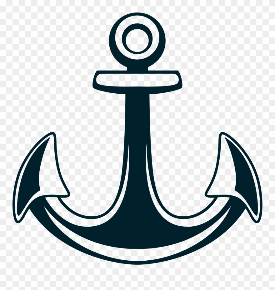 Full Size Of Drawing Of Ship Anchor Point An With Flowers - Ancla Dibujo A Color Clipart