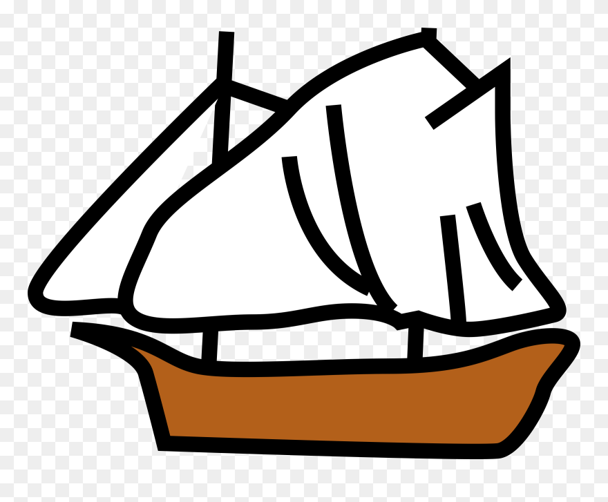 Medium Image - Sail Ship Clip Art - Png Download