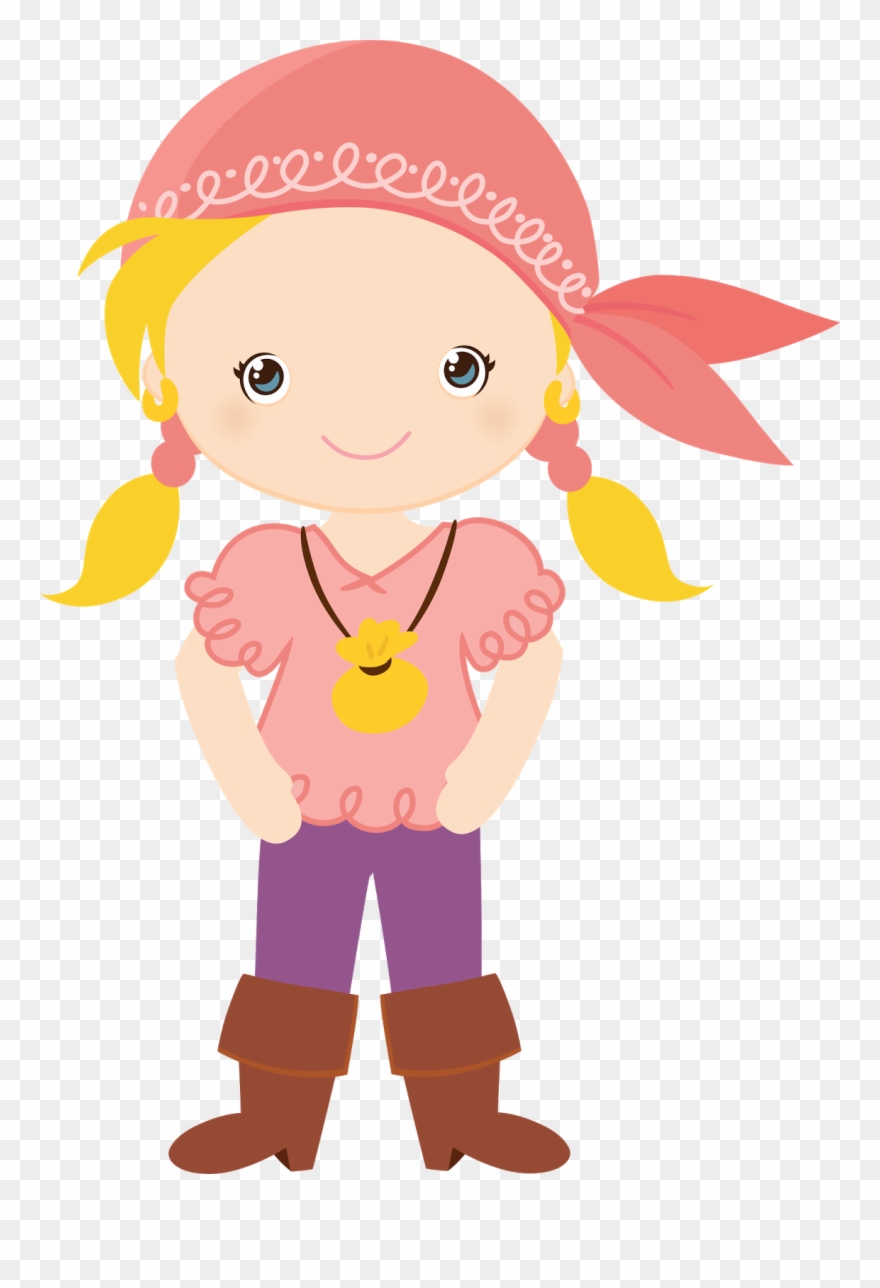 Pirata - Female Pirate Girl Pirate Clipart - Png Download