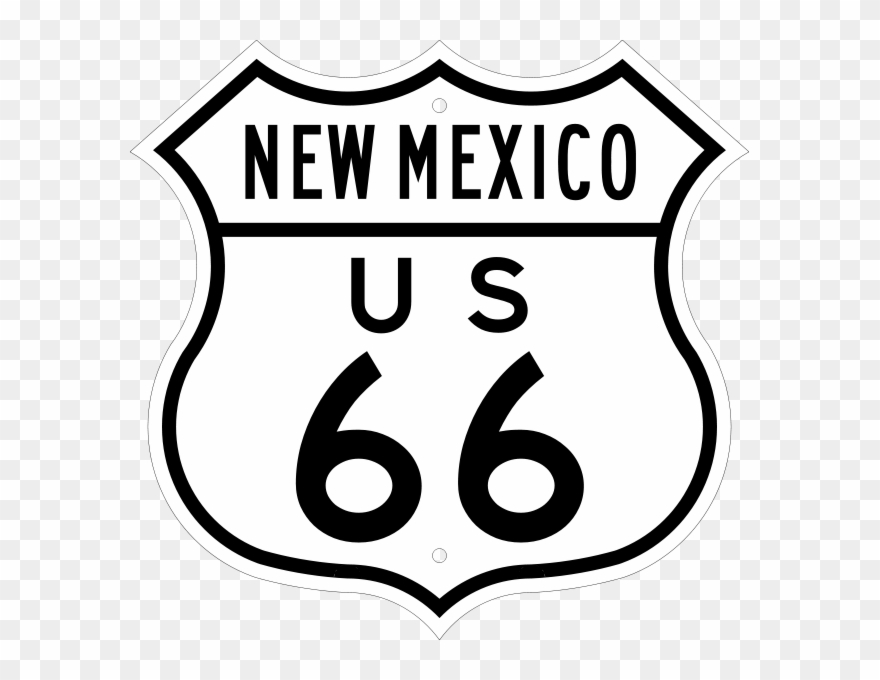 Us 66 New Mexico - U.s. Route 66 Clipart