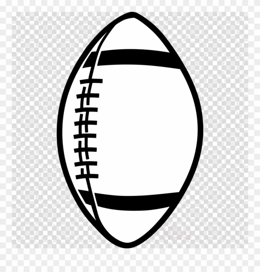 Download Transparent Background Football Black And - Silhouette Football Clip Art - Png Download