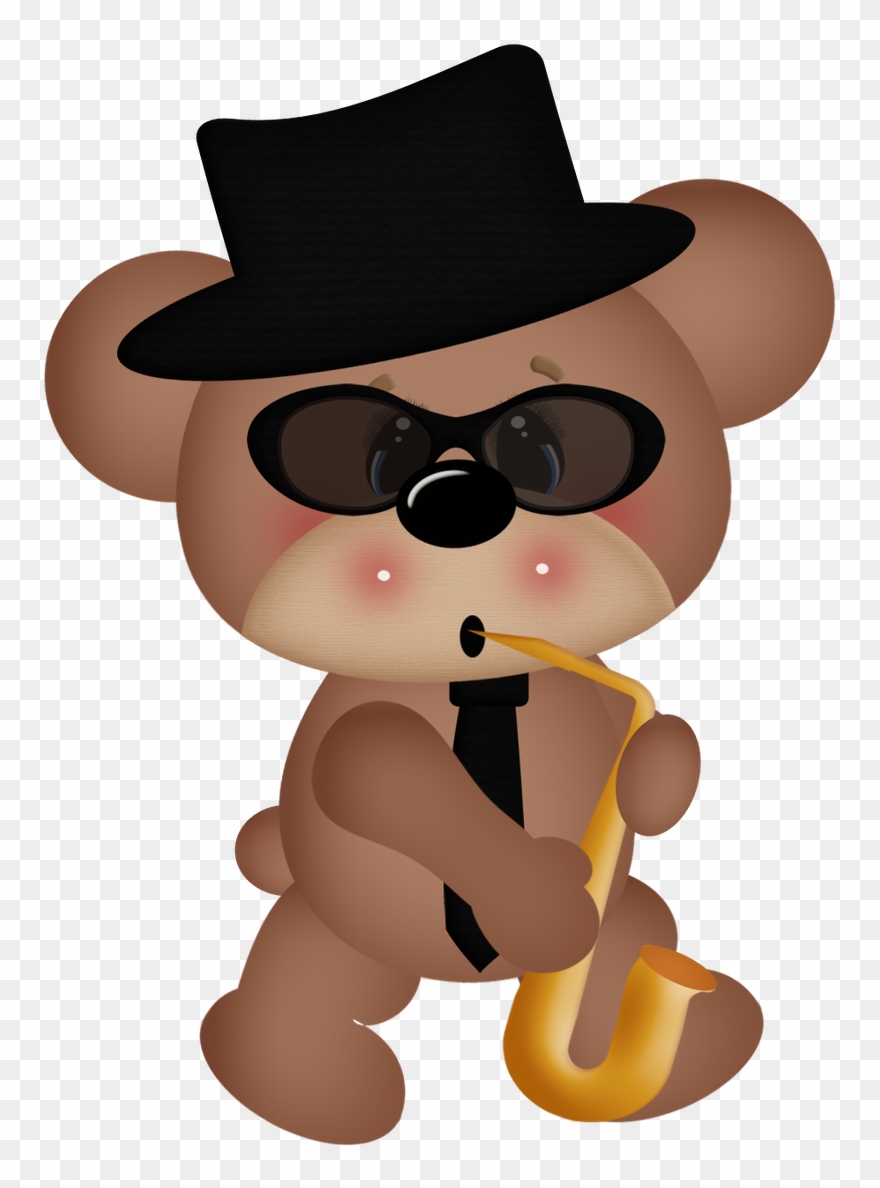 Fedora Clipart Clip Art - Bear Baby Musical Clipart Pinterest Editable - Png Download
