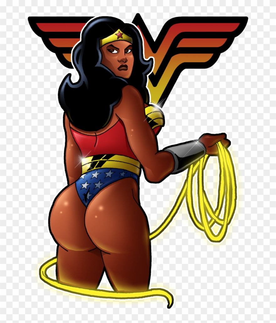 African American Supergirl Wonder Woman Clipart Png - Black Wonder Woman Animated Transparent Png