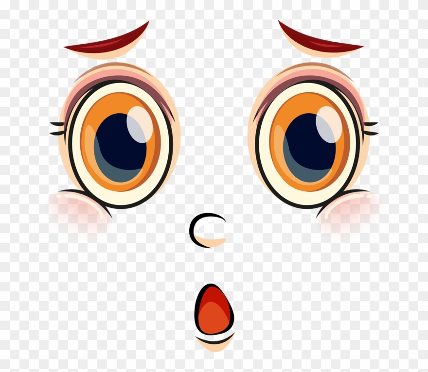 Clip Art - Caricatura Animadas Ojos Alegres - Png Download