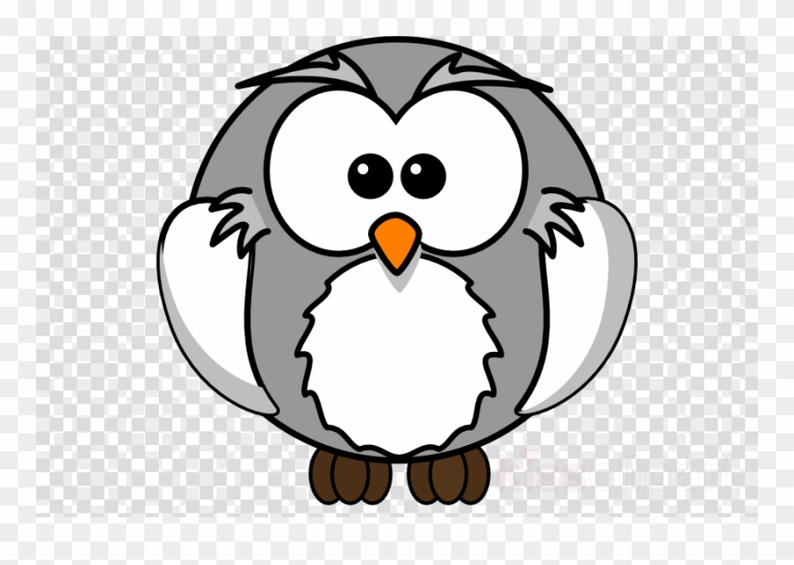 Download Grey Cartoon Owl Clipart Tawny Owl Clip Art - Owl On Book Shower Curtain - Png Download
