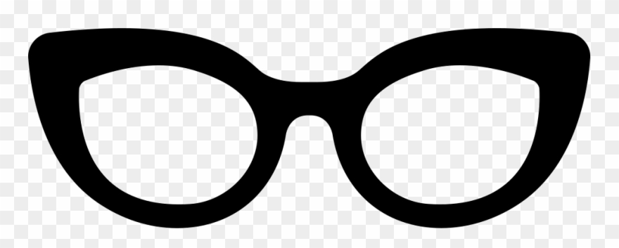 Glasses Of Cat Eyes Shape Comments - Cat Eye Glasses Icon Clipart