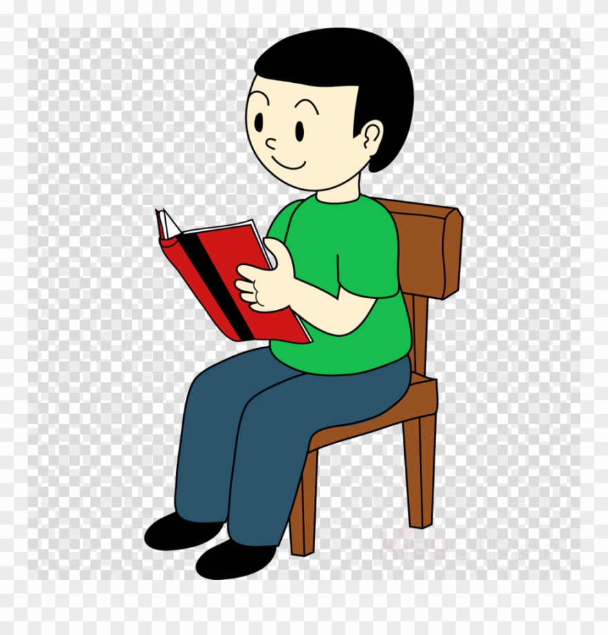 Boy Sitting On Chair Clipart Sitting Clip Art - Sat On A Chair - Png Download
