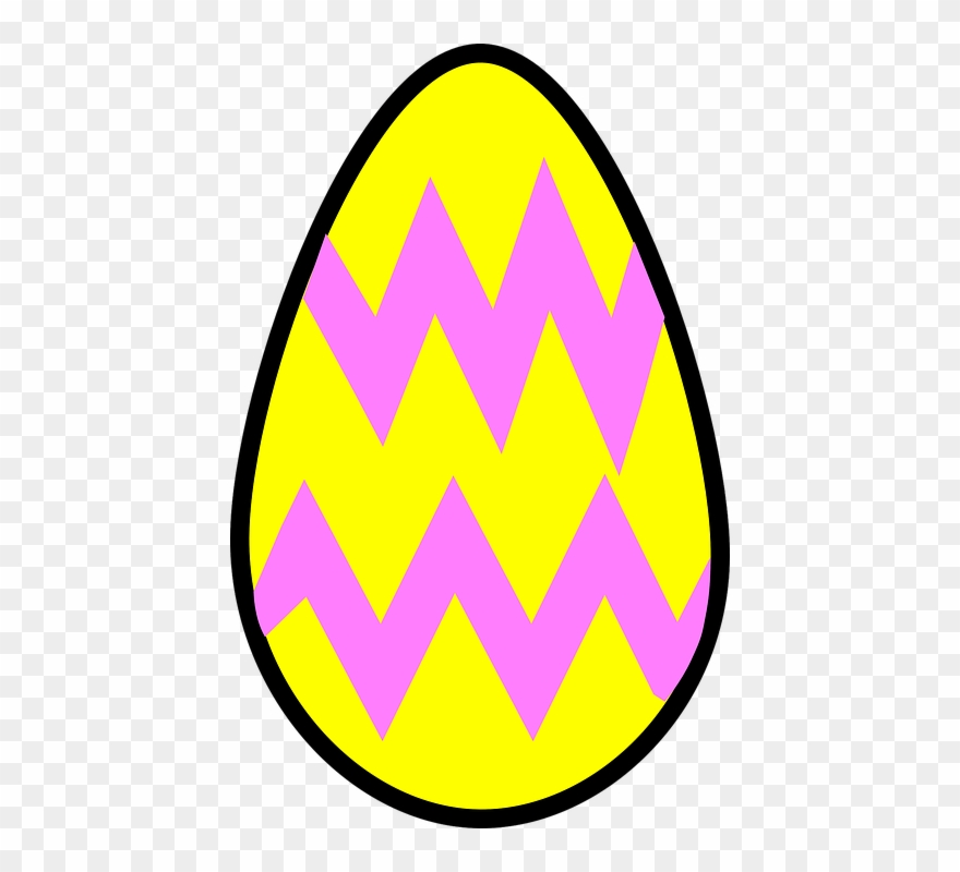 Easter Eggs Clipart Yellow - Cartoon Eggs For Easter - Png Download