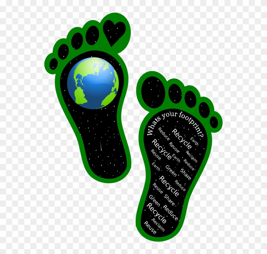 Clipart - Earth Footprints - Earth Footprints - Png Download