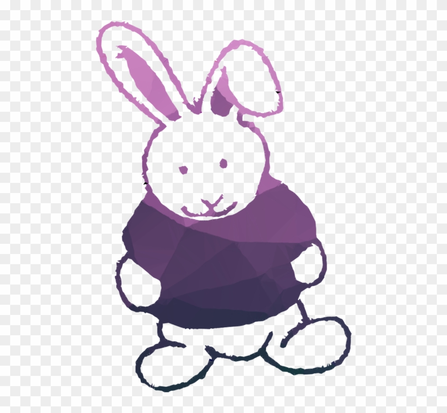 Rabbit Clipart Rabbit Painting - Stuffed Toy - Png Download