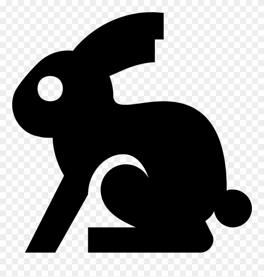 Easter Rabbit Icon - Easter Bunny Clipart