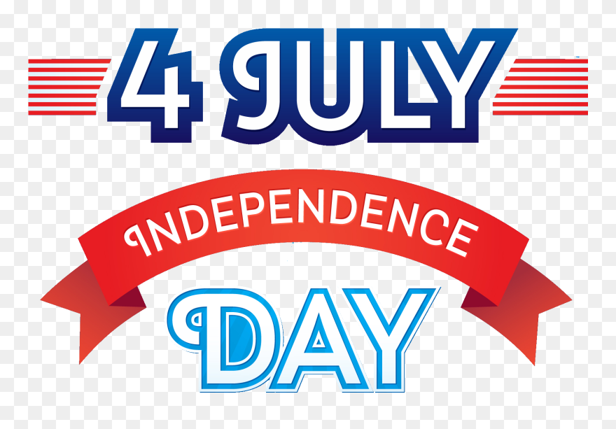 4th Of July Png Banner Vector - 4th Of July Png Clipart