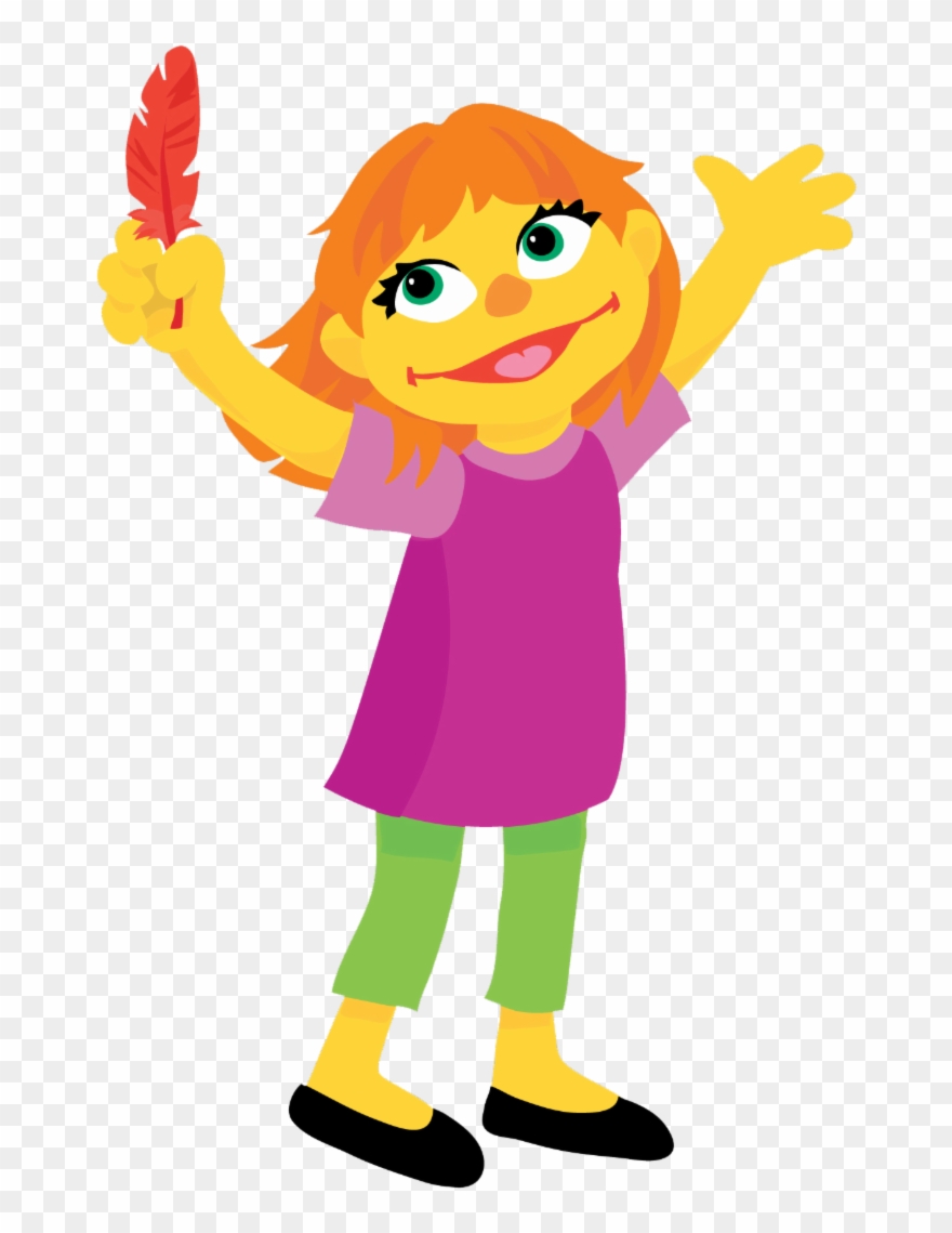 Julia's Ausm Autism Celebration - Autistic Character On Sesame Street Clipart