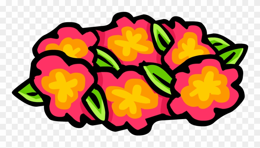 Flowerheaddress - Codes De Free Penguin Flores Clipart