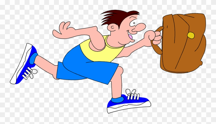 Cartoon Running People - Cartoon Of Man Running Clipart