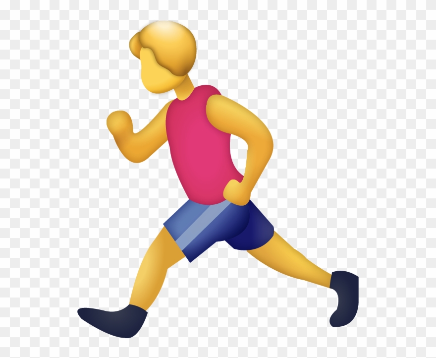 Download Iphone Emoji Icon In Jpg And - Running Man Emoji Png Clipart