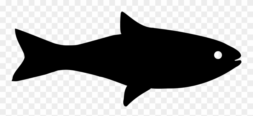 Gutter - Fish Black Clipart