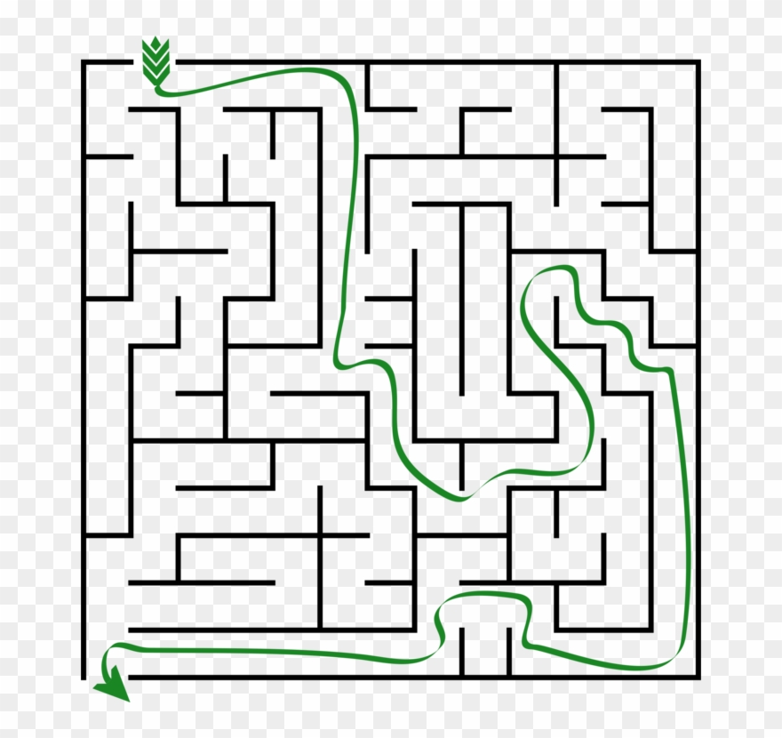 Maze Labyrinth Puzzle Computer Icons Game - Simple Maze Clipart
