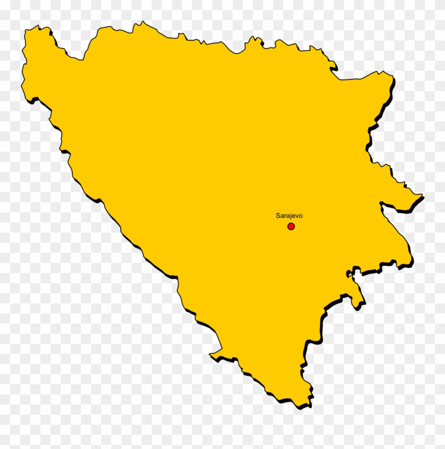 Bosnien Und Herzegowina, Bulgarien - Bosnia And Herzegovina Map Png Clipart
