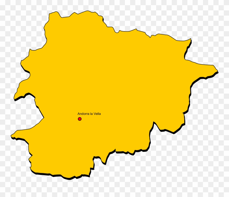 Andorra, Belgien - Vatikanstadt Umriss Clipart
