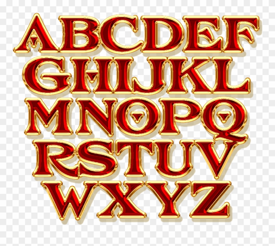 An Old Fashioned Pre-1930's - Alphabet Die Cuts Clipart