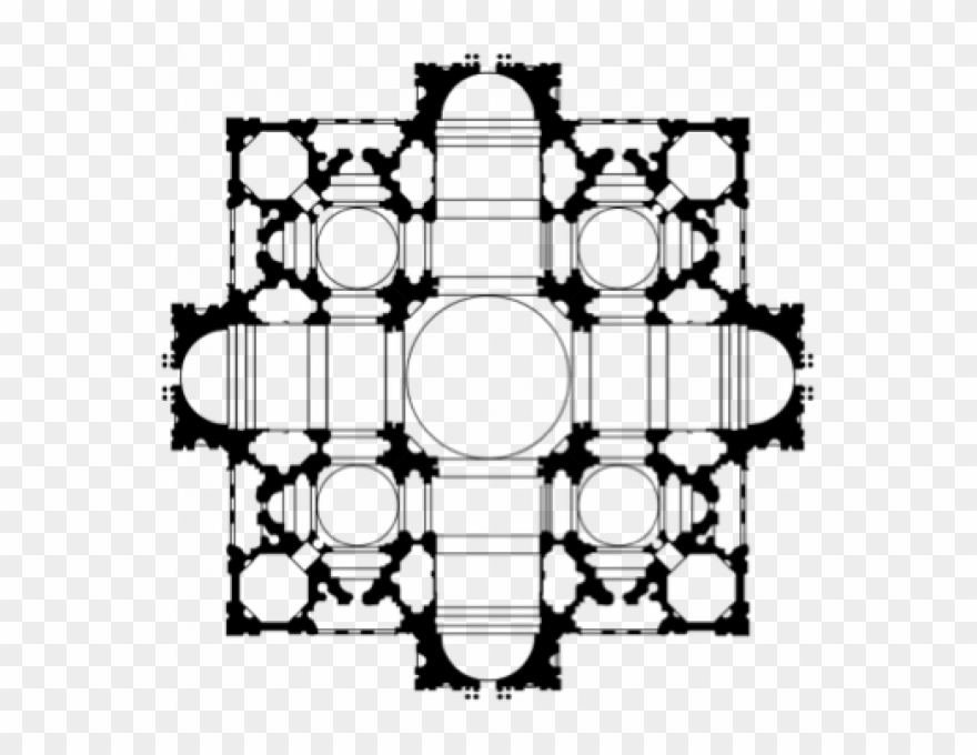 San Pietro Plan Bramante Clipart
