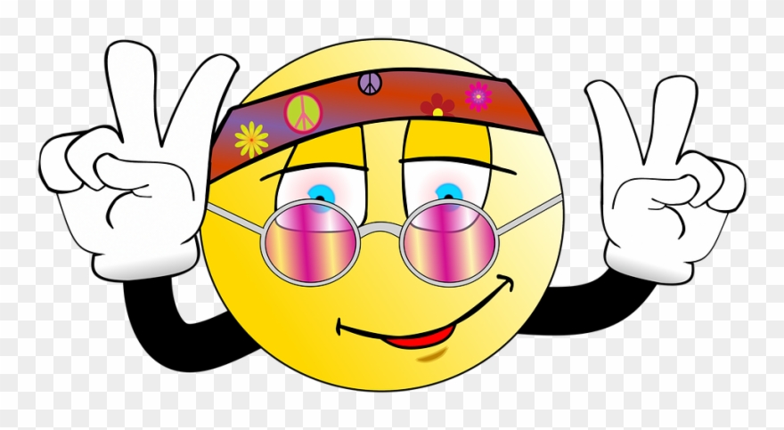 Animierte Smileys - Smiley Peace Clipart