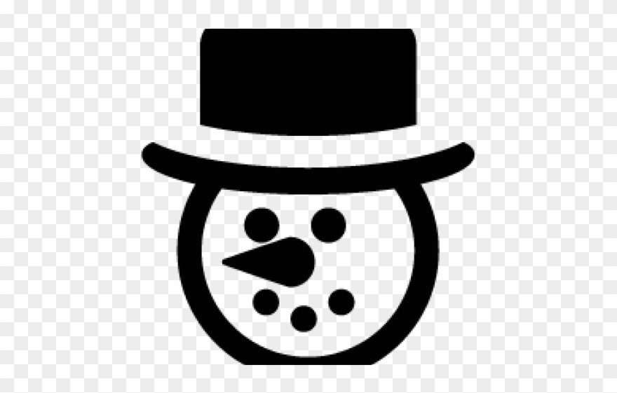 Muñeco De Nieve Silueta Clipart