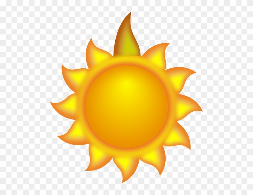 Red Sun Cliparts - Animated Picture Of Sun - Png Download