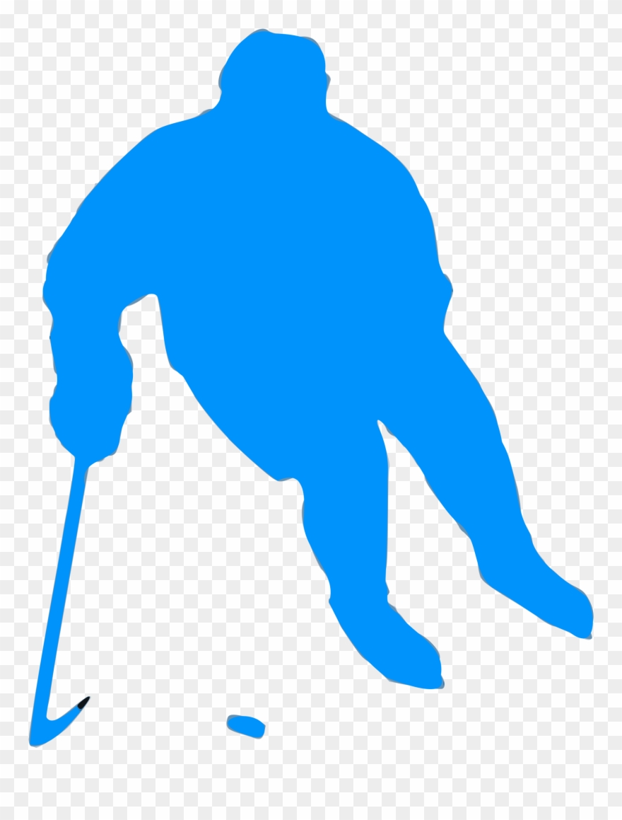 Silhouette Hockey 01 Clipart