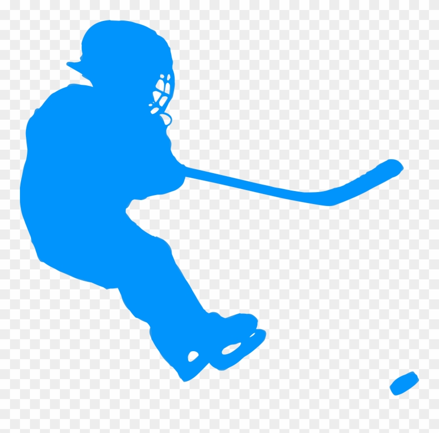 Silhouette Hockey 04 Clipart