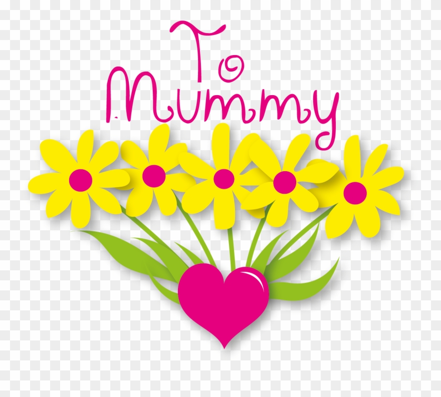 Flowers For Mummy - Mother's Day Clipart