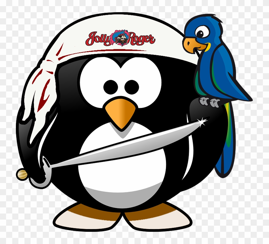 Labor Day Party Outer Banks North Carolina - Pirate Penguin Clipart