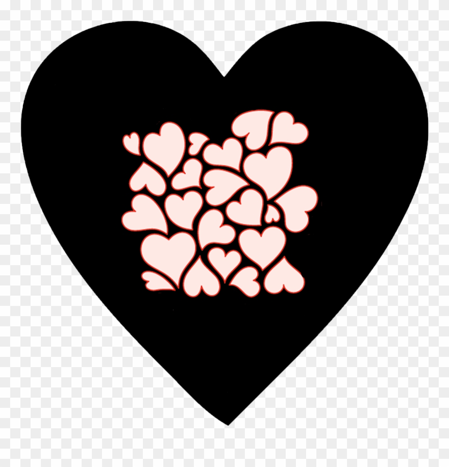 Printable Valentine's Day - Amanda Blu Heartfelt Emotions Silver 2-tone Hearts Clipart