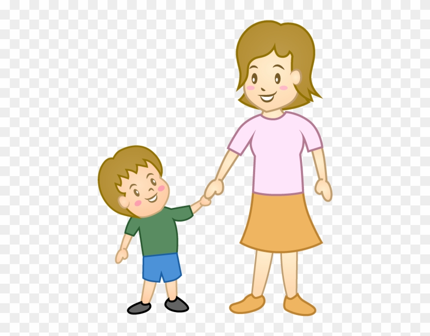 Child And Mother Clipart - Child - Png Download