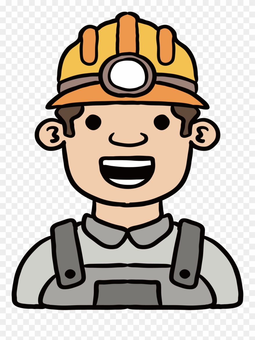 Mining Image Black And White Download - Miner Clip Art - Png Download