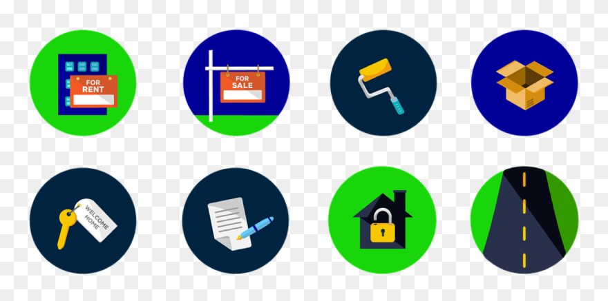 Real Estate, Icons, Marketing, Home - Real Estate Icons Png Clipart