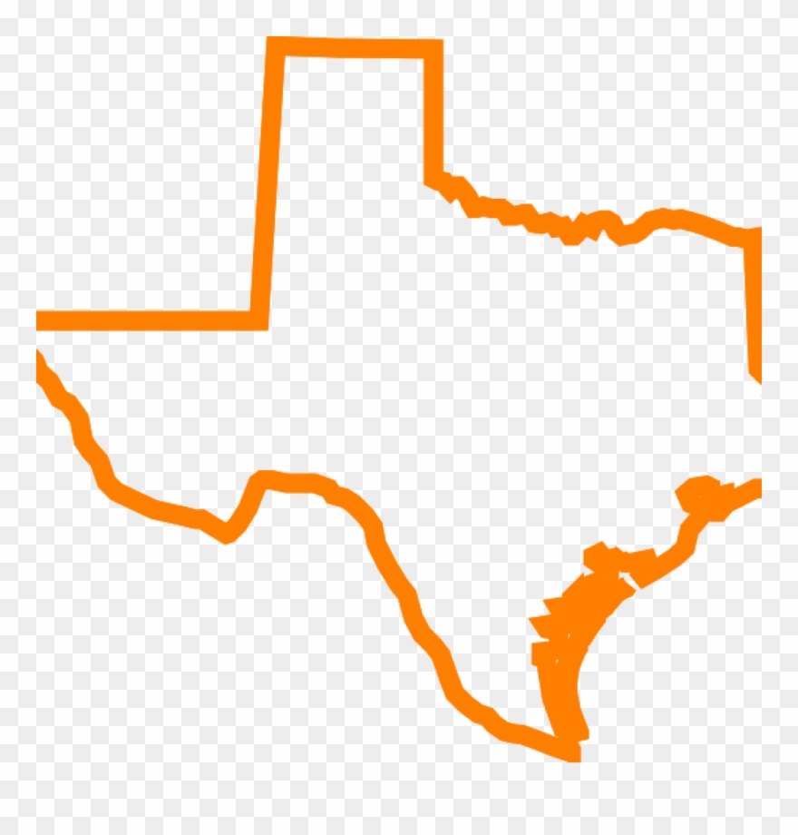 State Of Texas Outline Clip Art Texas Outline Clipart - Texas - Png Download