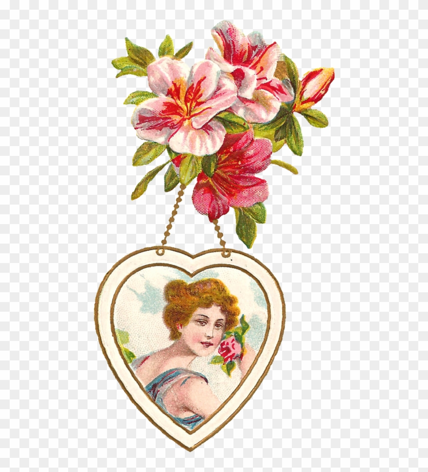 Vintage Valentine's Day - Vintage Transparent Valentines Art Clipart