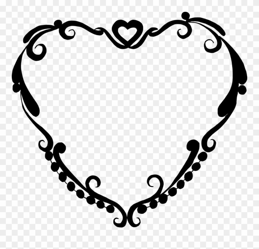 Heart Png Transparent - Transparent Heart Frames Png Clipart