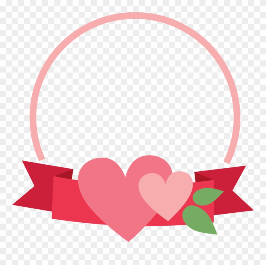 Banner Heart Frame Cookie Cutter - Sweetheart Advance Happy Birthday Clipart