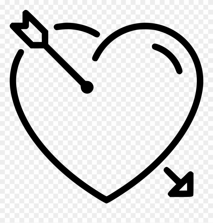 Heart Arrow Comments - Icon Clipart