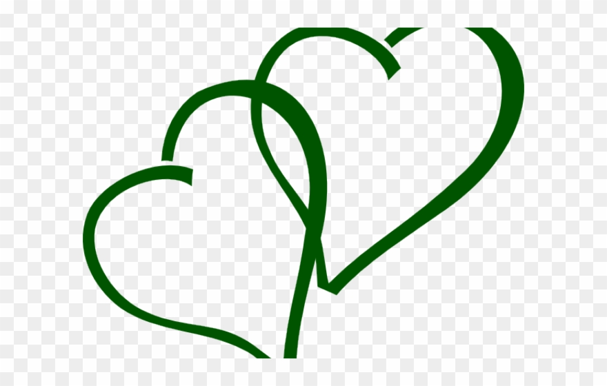Heart Clipart Green - Double Heart Icon Png Transparent Png