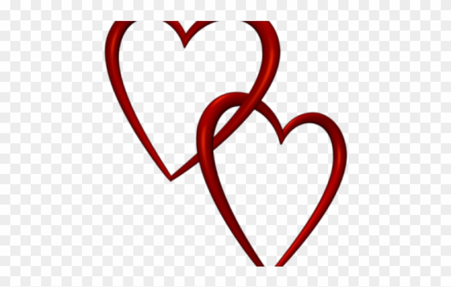 Heart Clipart Transparent Background - Red Hearts On Transparent Background - Png Download